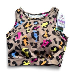 POP Fit Multicolor Patterned Women’s Sports Bra or Workout Top
